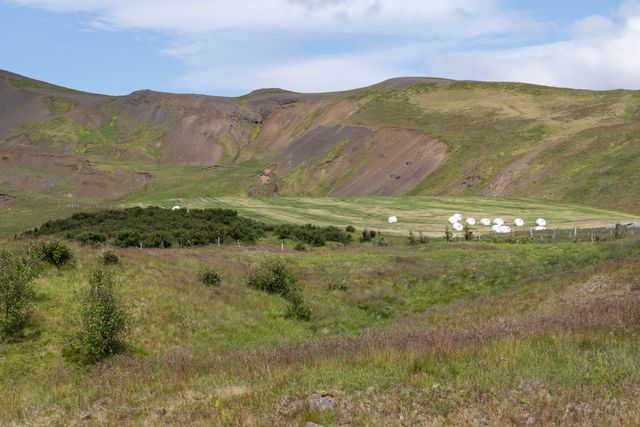 Horft yfir eyjarnar til Snæfellsjökuls í fjarska